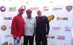 Victor Orlando, MilesGrayson and Stevie on the red carpet