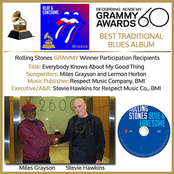 Rolling Stones Grammy - Stevie Hawkins